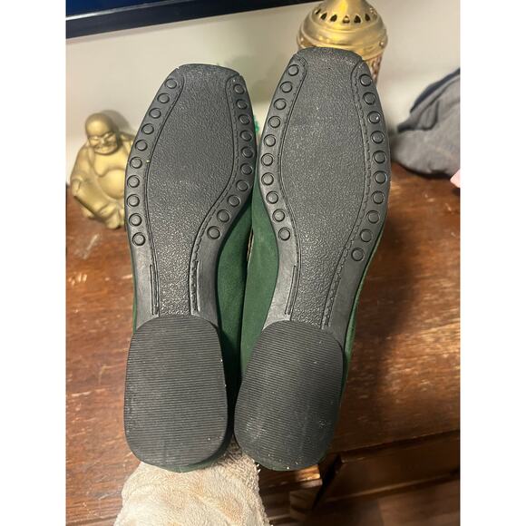 Sam & Libby Preppy Green Suede Casual Moccasins  Loafers 8 - Picture 9 of 14